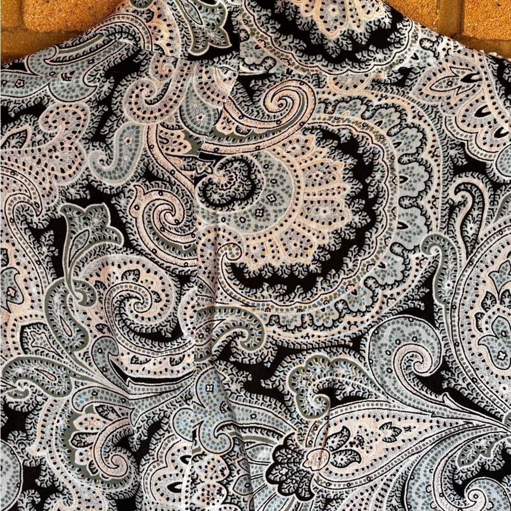 Paisley Women's 100% silk kimono Jacket pockets - Picture 10 of 10
